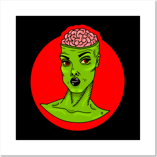 Zombie girl Wall Art by Christi Petaloti